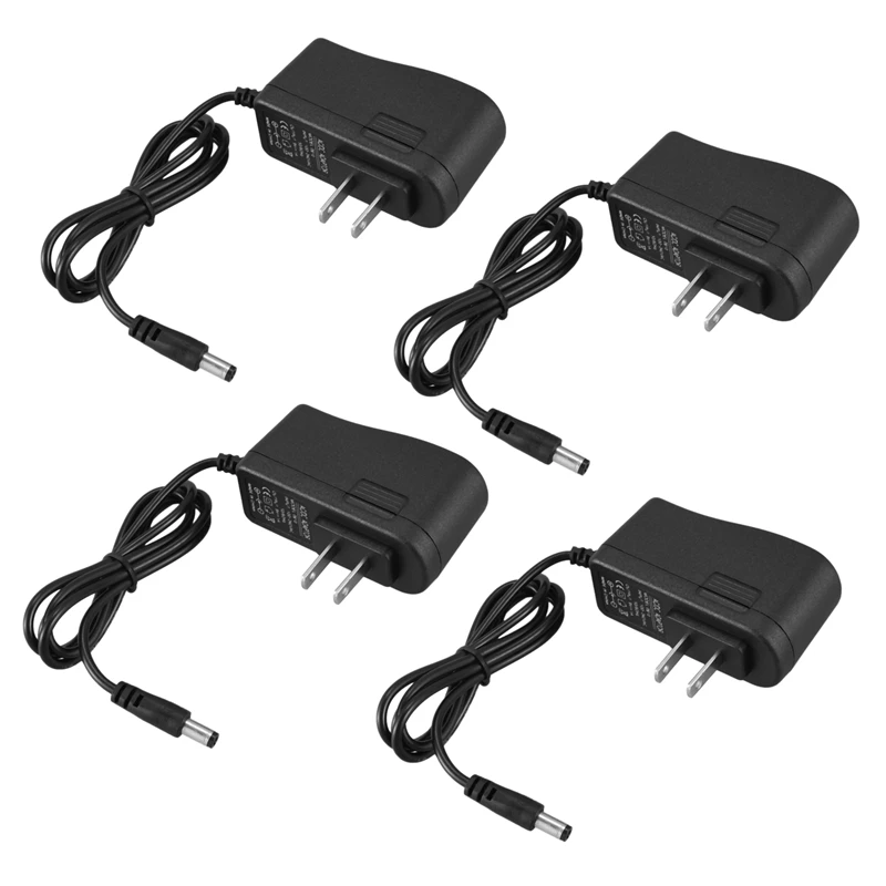 

4X Guitar Feeects Pedal Mains Replacement Power Supply AC Adaptor 9V 1A