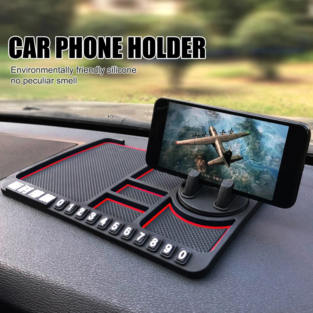 

3 в 1 Автомобильная многофункциональная противоскользящая прокладка липкое противоскользящее крепление для телефона GPS кронштейн силиконо...