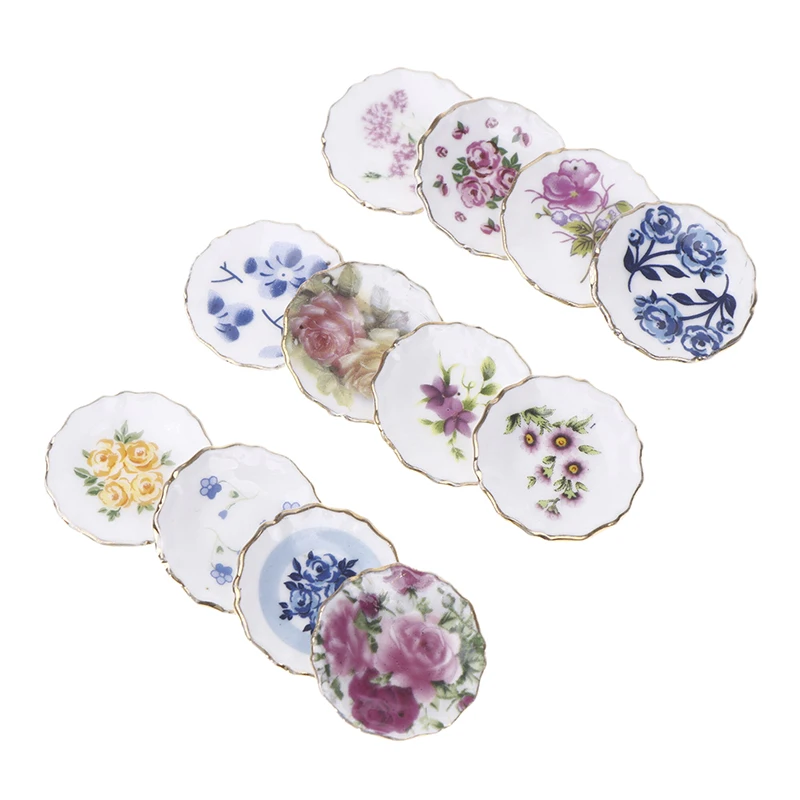 1 шт. 1:12 миниатюрный керамический детский домик