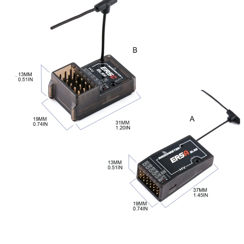 

ER5A ER5C 5CH 2,4 GHz ExpressLRS ELRS PWM вертикальный контактный приемник для радиоуправляемых самолетов автомобилей лодок DIY