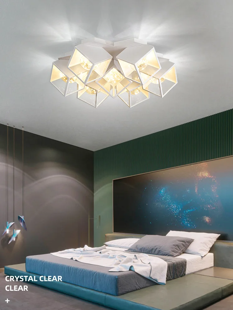 

Pendant Lamp Led Art Chandelier Light Room Decor Christmas Decoration Simple Modern Ceiling Designer Nordic Starry Restaurant