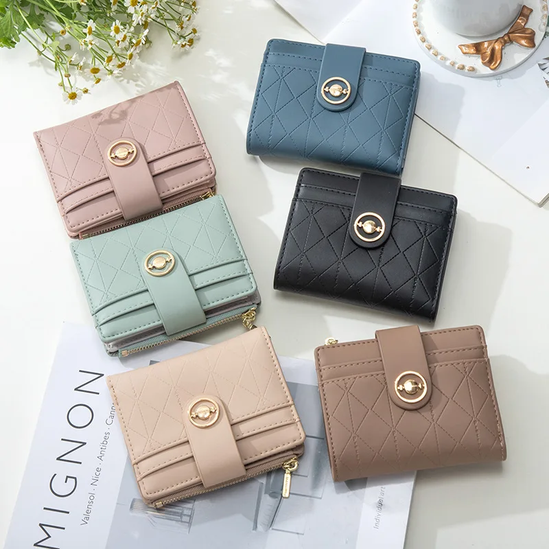 

2023 Women's Wallet New Summer Small Fresh Soft Face Urban Simple Handbag Zipper Women's Wallet