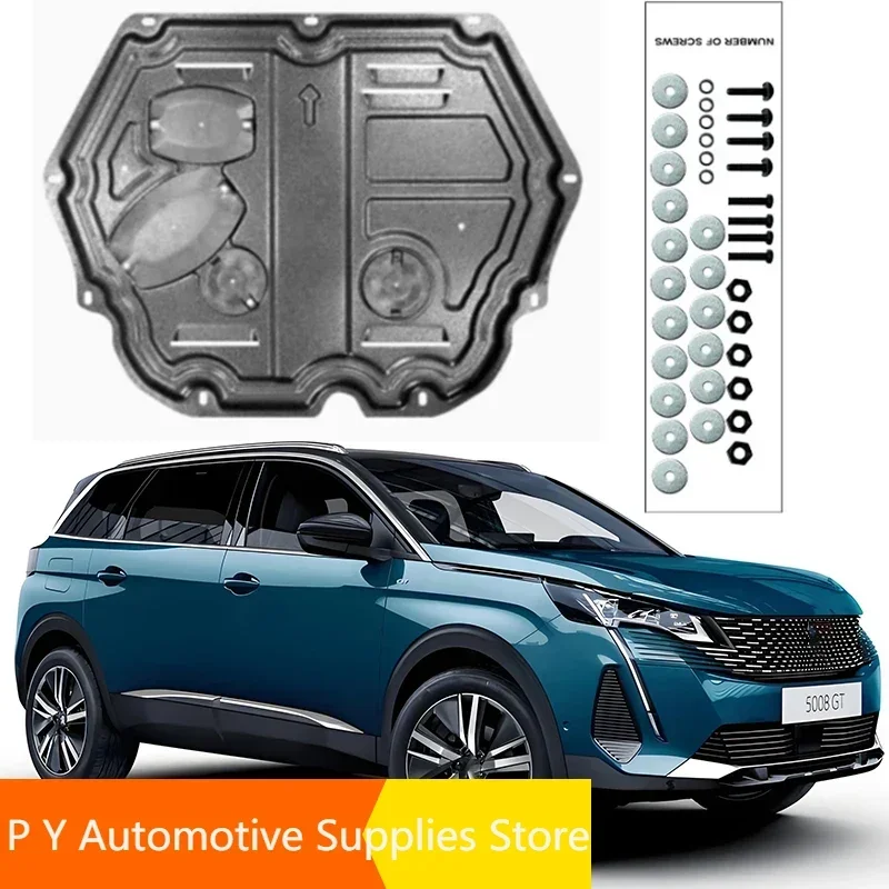 

Под двигателем, брызговик, брызговик, крышка крыла, защита крыла для Peugeot 5008 2017-2023, 1,6 т 1,8 т, черный автомобиль