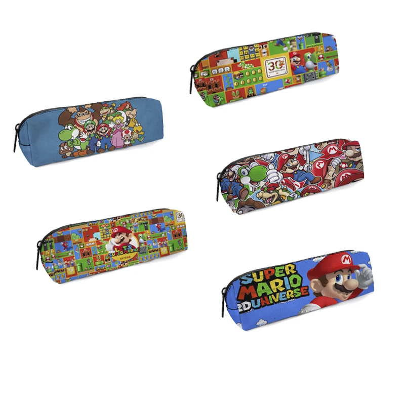 

Super Mario Bros Pencil Case Anime Student Pencil Cases Large Capacity Pen Bags Storage Box for Kid Students Stationery Supplies