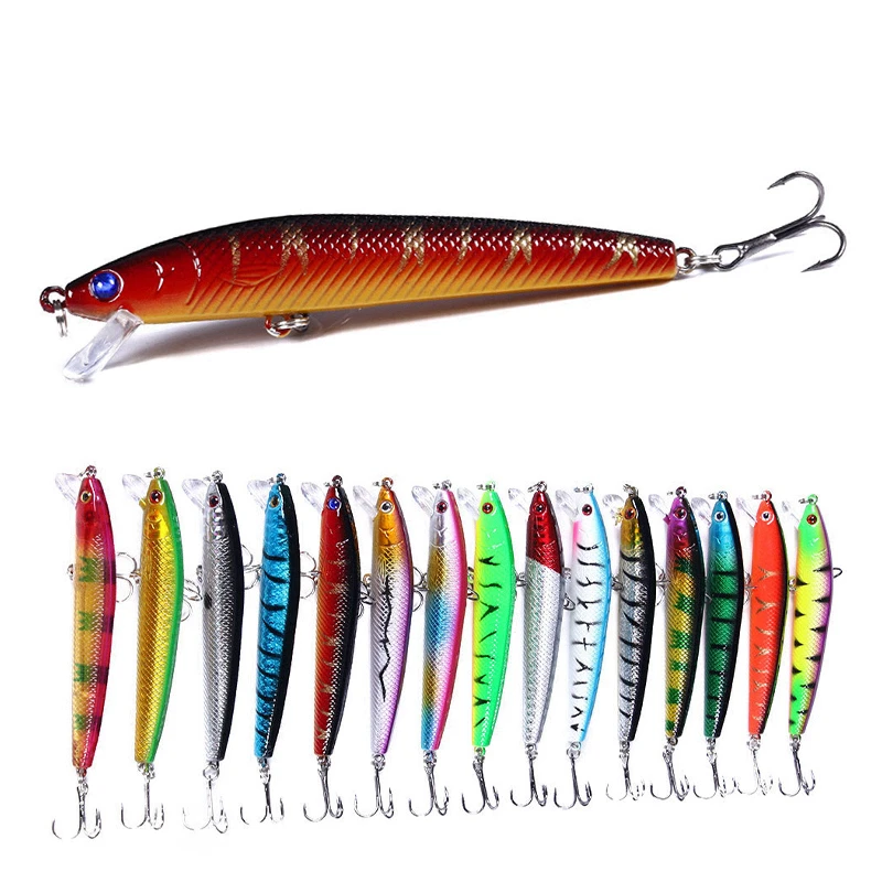 

Рыболовная Приманка Minnow, кренкбейты, рыболовные приманки 95 мм, 8,5 г для карпа, окуня, лосося, искусственная зернистость, жесткая Приманка в со...
