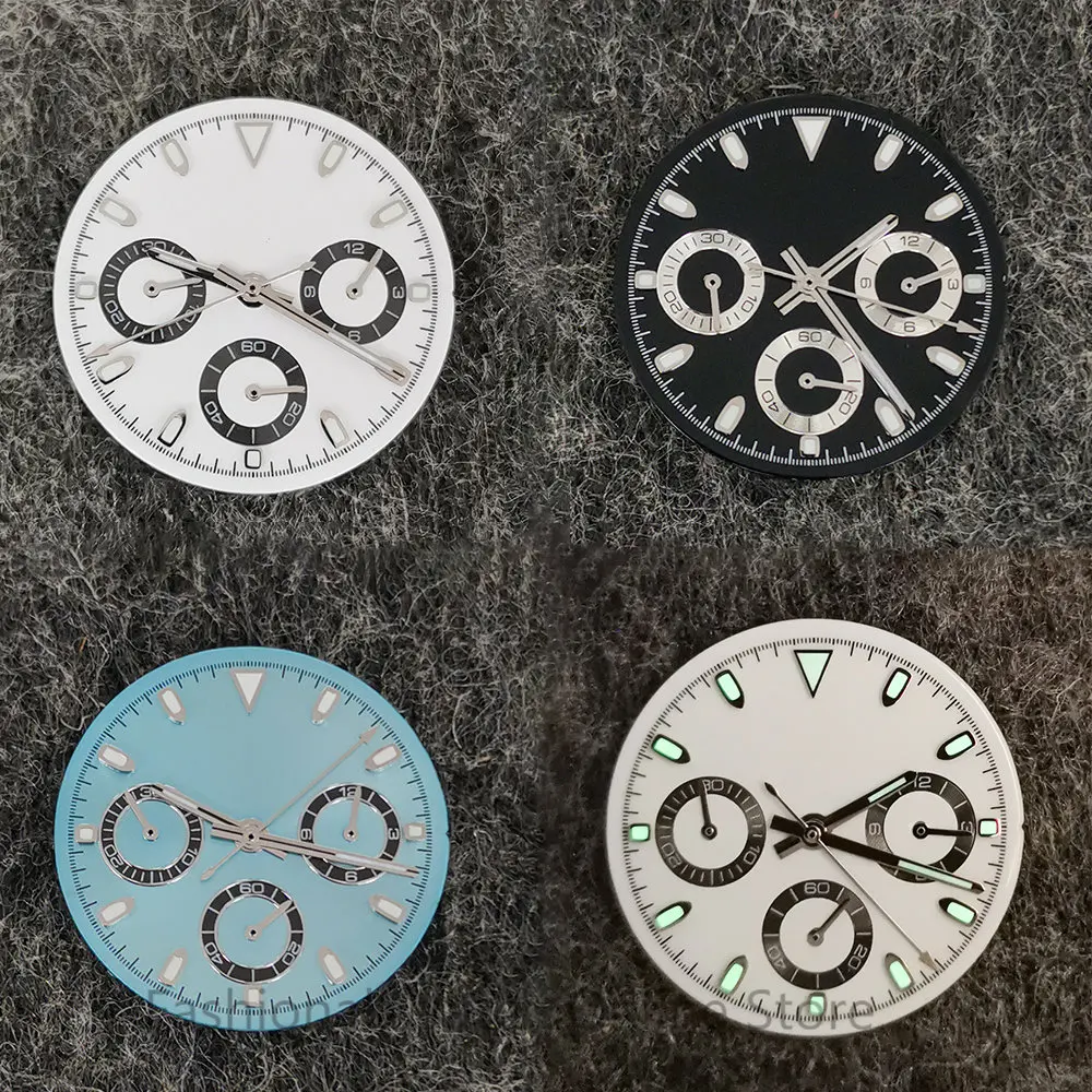 

Набор для наручных часов VK63, зеленые светящиеся циферблаты, 29,5 мм, модифицированные мужские наручные часы, аксессуары для мужских кварцевых...