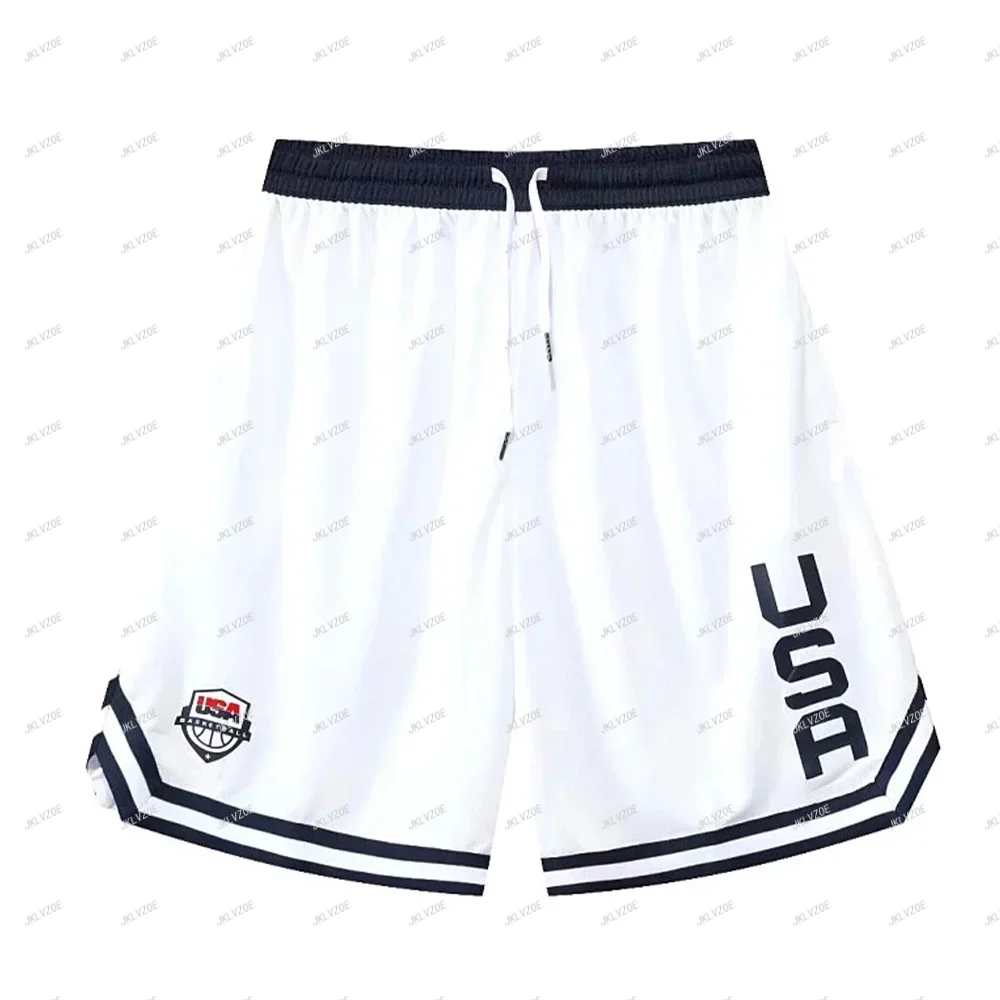 Баскетбольные шорты с принтом США командная спортивная тренировочная одежда для