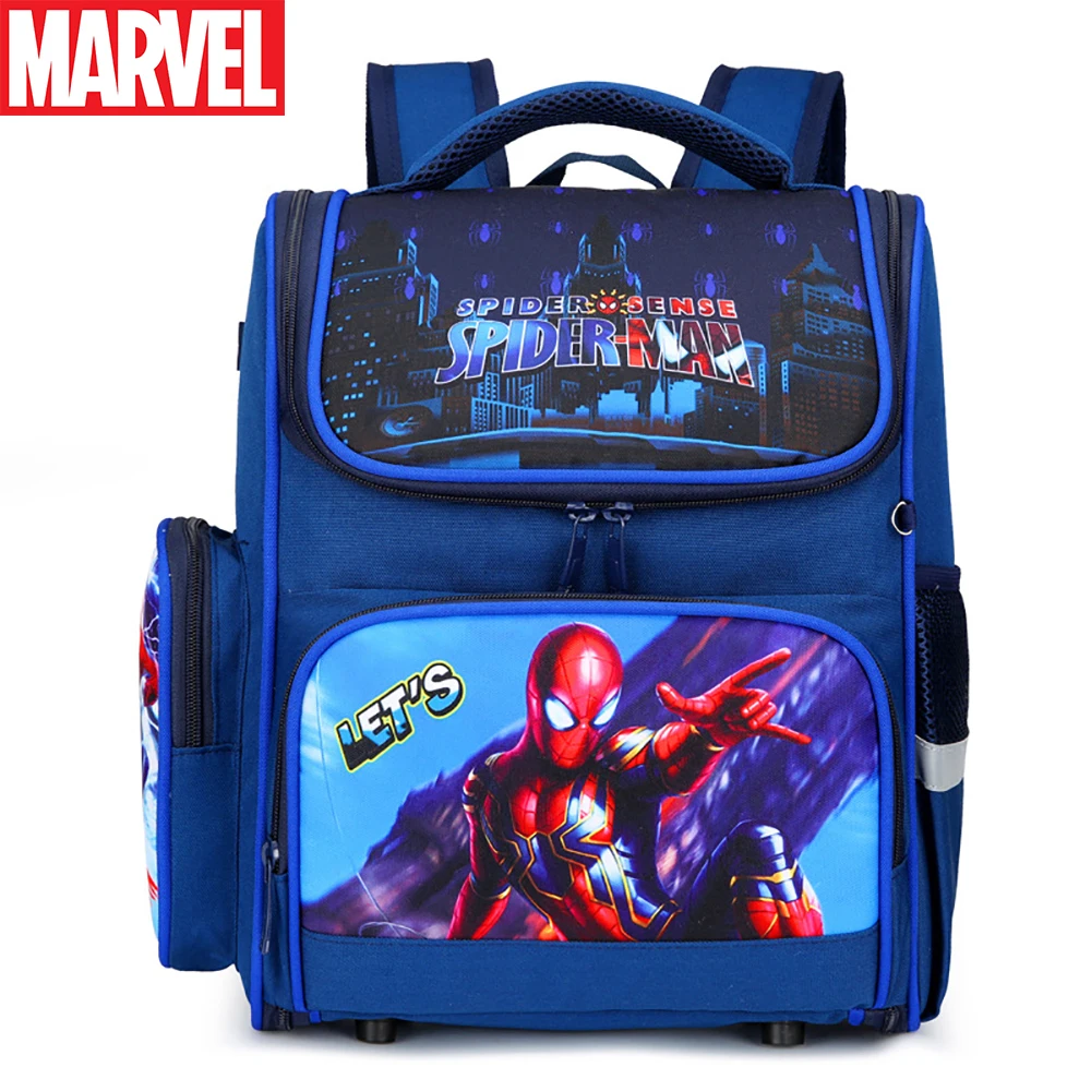 

Marvel Children's Fashion Cartoon Schoolbags For Boys Cute The Avengers Superhero Large Capacity Backpack Kids High Quality Bags