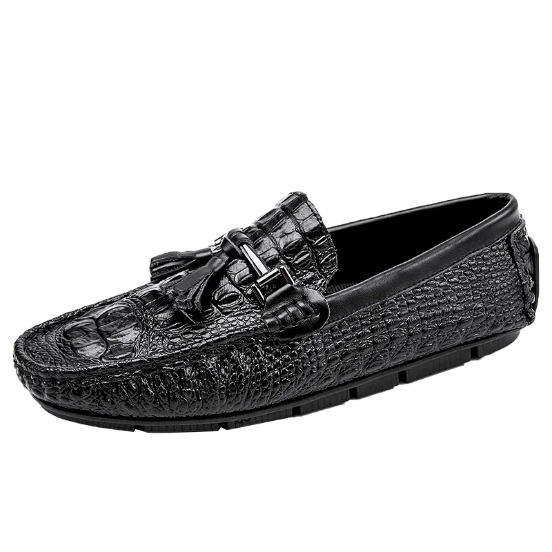 

2022 Autumn Men's Fashion Leather Loafers Mens Casual Moccasins Oxfords Designer Peas Shoes Man Party Driving Flats