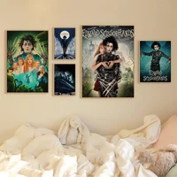 edward scissorhands good quality prints and posters kraft paper sticker diy room bar cafe stickers wall painting