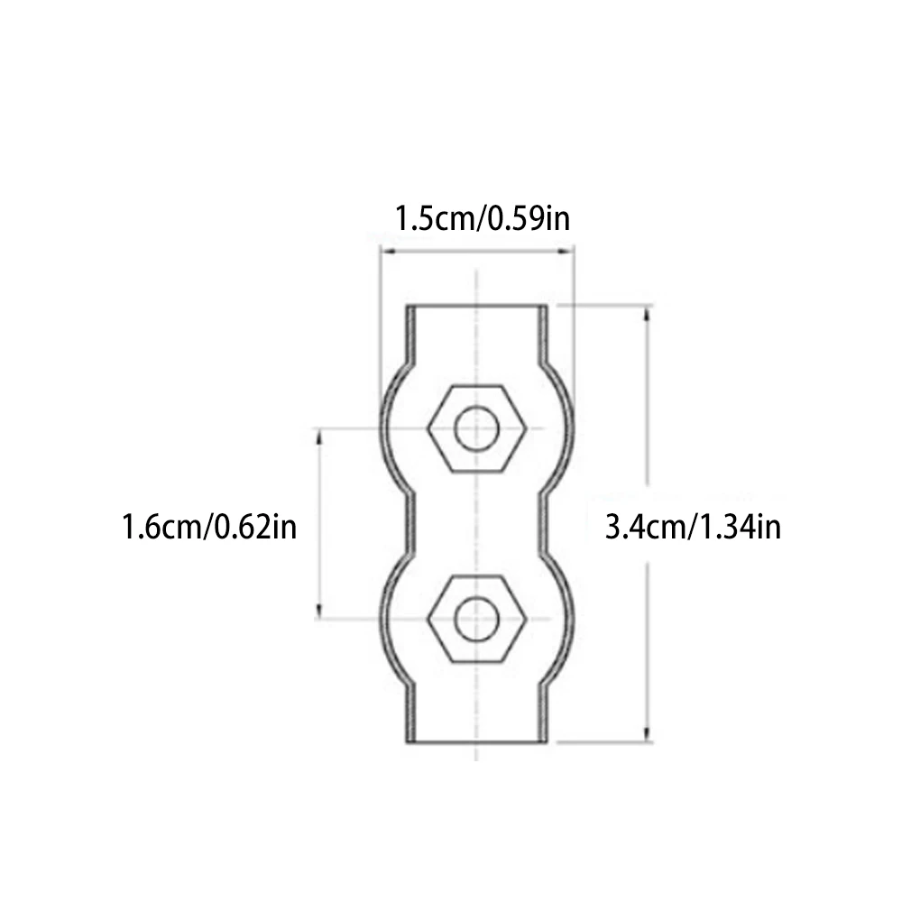 

12 Pieces M3 Clip Wire Rope Clamp Double Grip Hardware