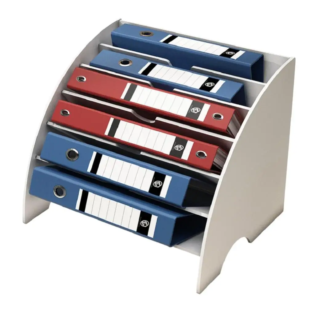 

Premium File Holder Organizer 6 Sections – for Home and Office Storage