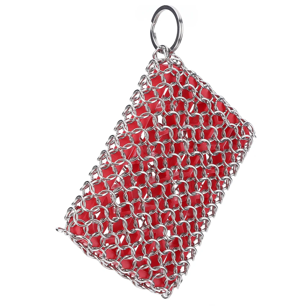 Очиститель чугуна с подвесным кольцом скребок для чистки кастрюль посуда из