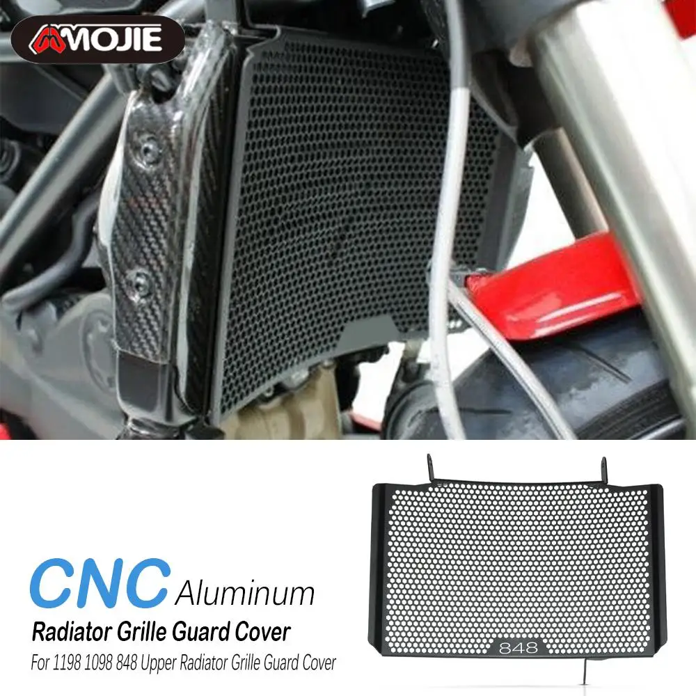 

Motorcycle Upper Radiator Grille Guard Cover For Ducati 848 2007 2008 2009 2010 2011 2012 2013 1098 2007-2009 1198 2009-2011