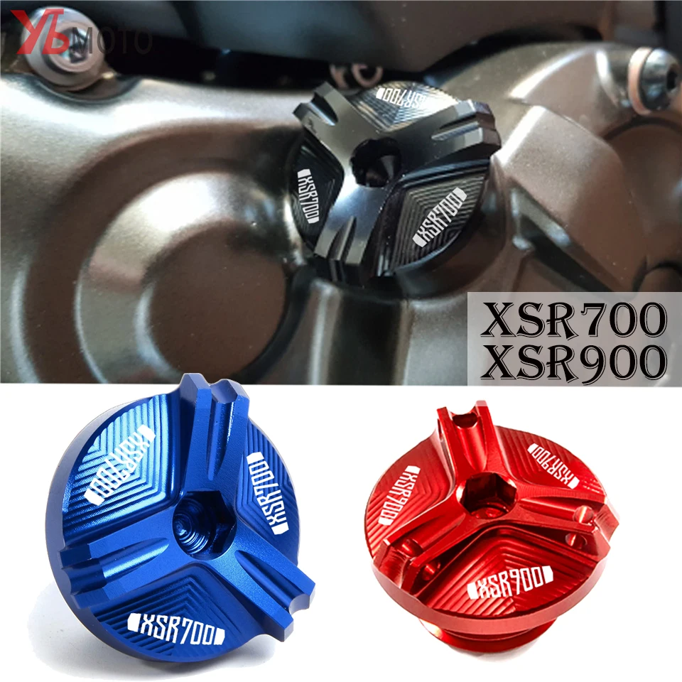 For Yamaha XSR900 XSR700 XTribute XSR 900 700 2016-2019 2020 2021 2022 Motorcycle Accessories CNC Oil Filler Cap Engine Plug
