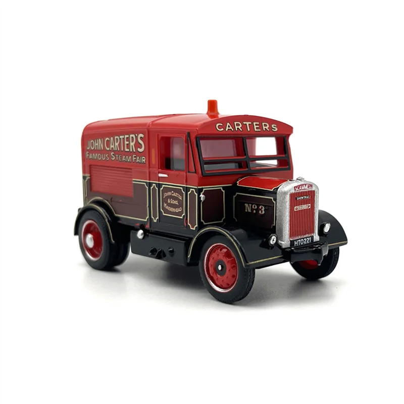 

1:76 Scale Diecast Alloy Truck Transport Vehicle Model Red Nostalgia Classic Adult Toy Collectible Gift Souvenir Static Display