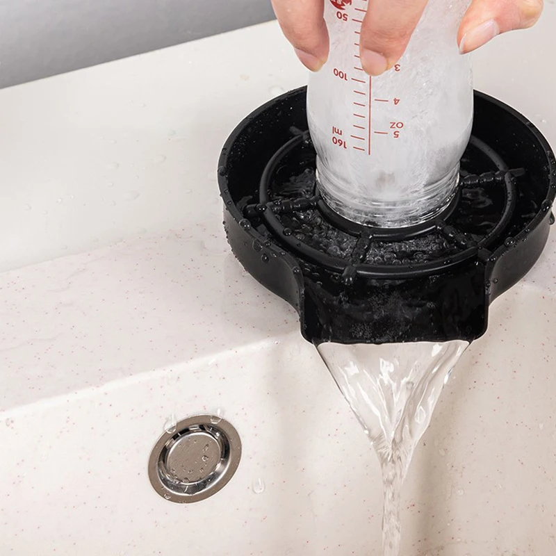 

Cup Faucet Cleaner Sink Accessories Pressure High Tea Bar Milk Washer Automatic Glass Rinser Washer Beer Glass Cup Kitchen Cup