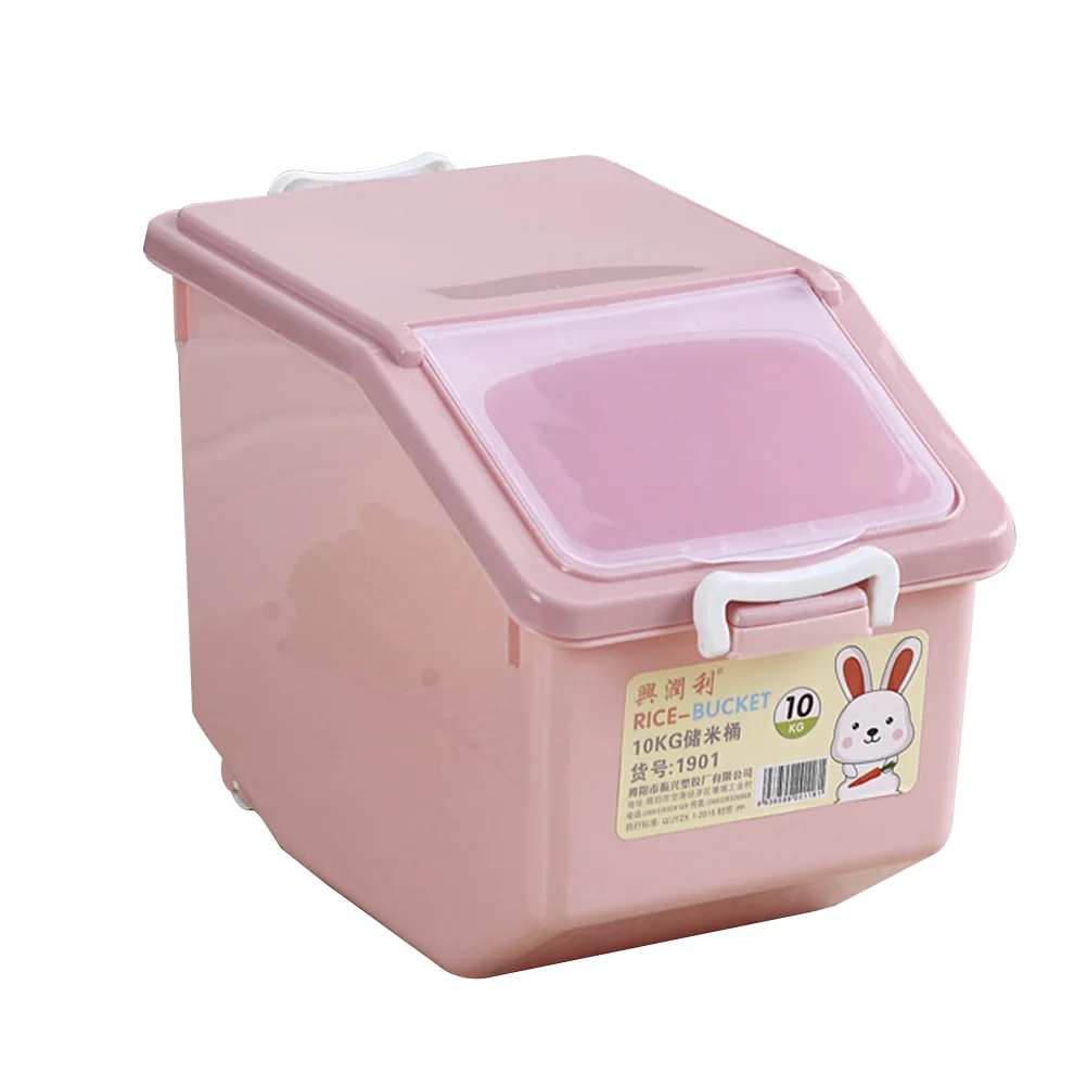 

1pc Practical Rice Bucket Household Moisture-proof Storage Box Flour Bucket for Home