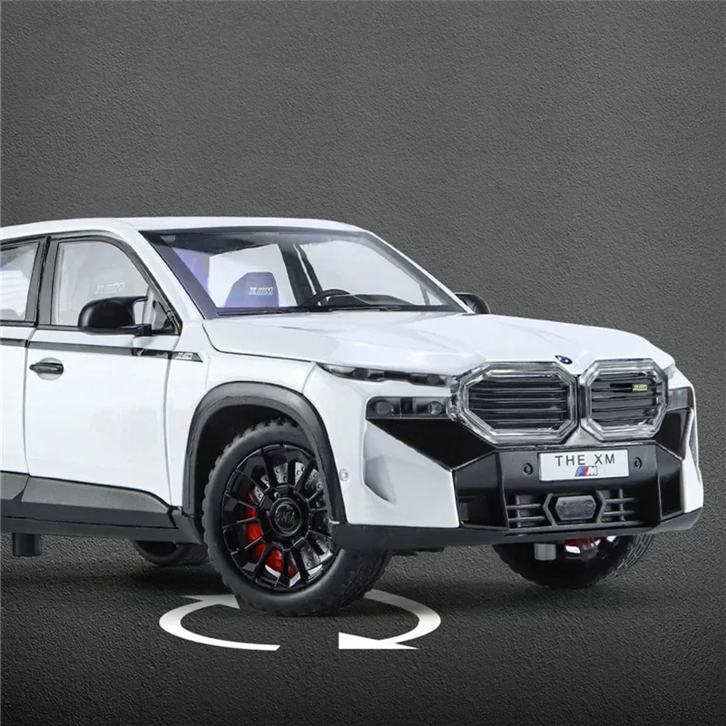 Модель спортивного автомобиля 1:24 BMW XM SUV из сплава литая металлическая модель