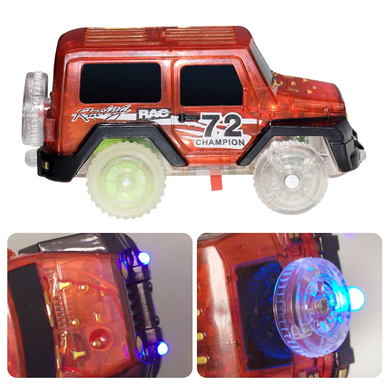 Волшебный светящийся гибкий автомобиль-трек игрушки для детей гоночный изгиб