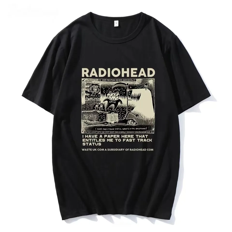 Radiohead футболка мужские винтажные классические футболки North America Tour Rock Boy Camisetas Hombre