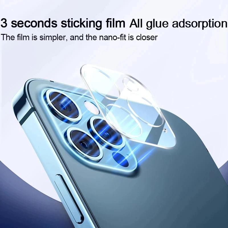 5Pcs Camera Protector Film for iPhone 11 12 13 Pro Max Back Lens Protective Glass on iPhone 13 14 PRO XS MAX XR 12 Mini 3D Glass