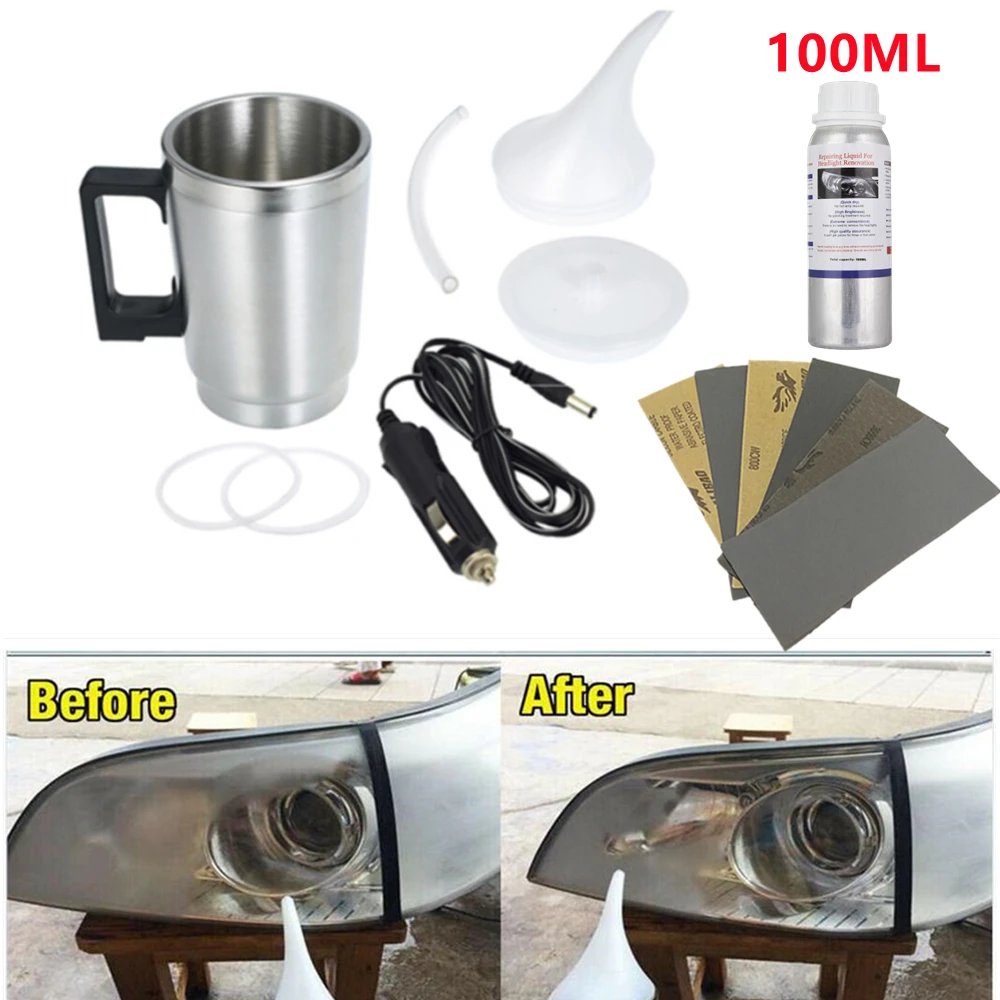 

Car Headlights Polishing Steam Headlight Restoration Repair Kit Liquid Polymer Chemical Polishing The Headlights Restoration Kit