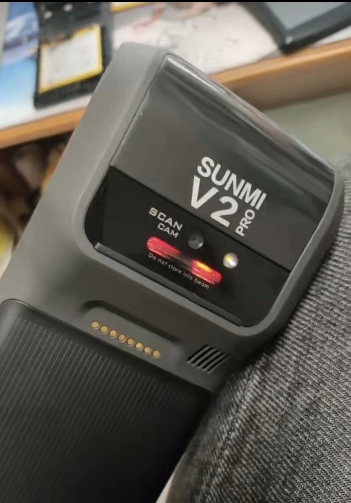 Фото Б/у V2 Pro с функцией NFC 2 + 16 ОЗУ и 1D-сканером штрих-кода Ручной POS-термический Android 7.1, 4G/двухдиапазонный Wi-Fi NFC №3