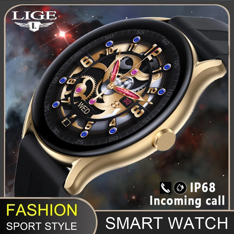 LIGE Smart Watch Men 1.32” Custom Face Sport Lady Fitness Bracelet Sleep Heart Rate Monitor Women Smartwatch |