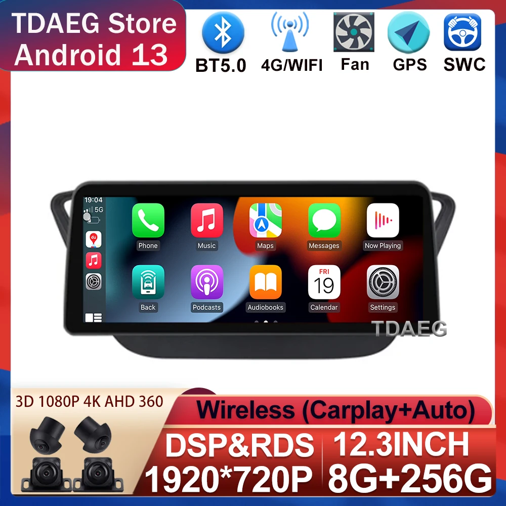 

Автомагнитола 2 Din, экран 12,3 дюйма, мультимедийный проигрыватель для Hyundai Verna Solaris, встроенный Carplay, GPS, 8 ядер, до 8 Гб + 256 ГБ, 4G LTE