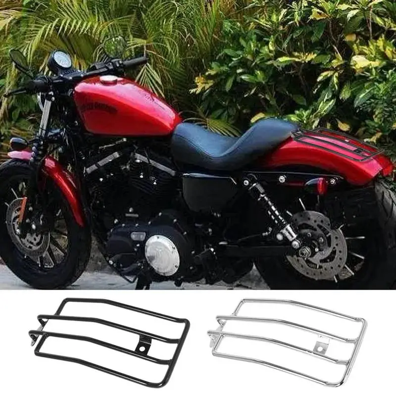 

Motorcycle Rear Luggage Rack Moto Black Baggage Support Carrier Case Support Holder for XL Sportsters Motorcycle accessories