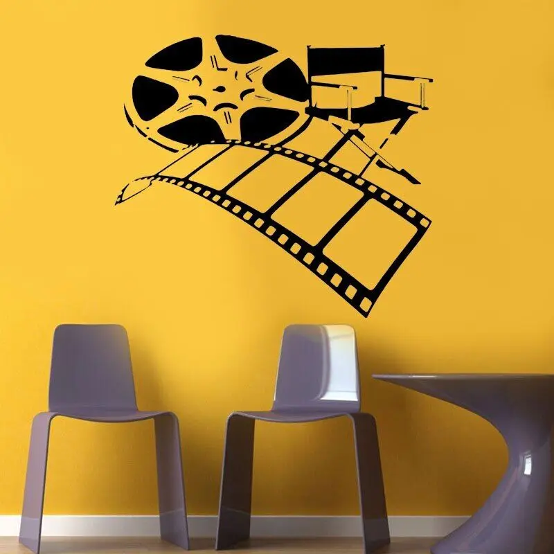 

Movie Film Director Home Theater Actors Film Tape Chair Dorm Office Wall Decal Vinyl Sticker Art Decor Interior Studio 3R33