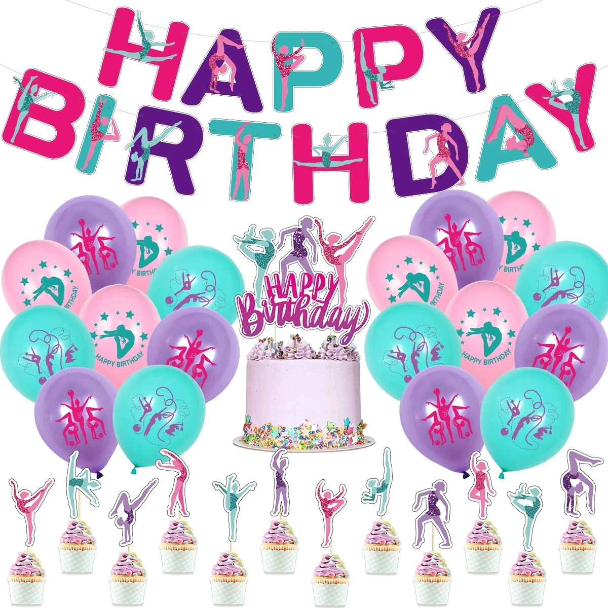 Гимнастические Аксессуары для девочек гимнастические воздушные шары баннер на