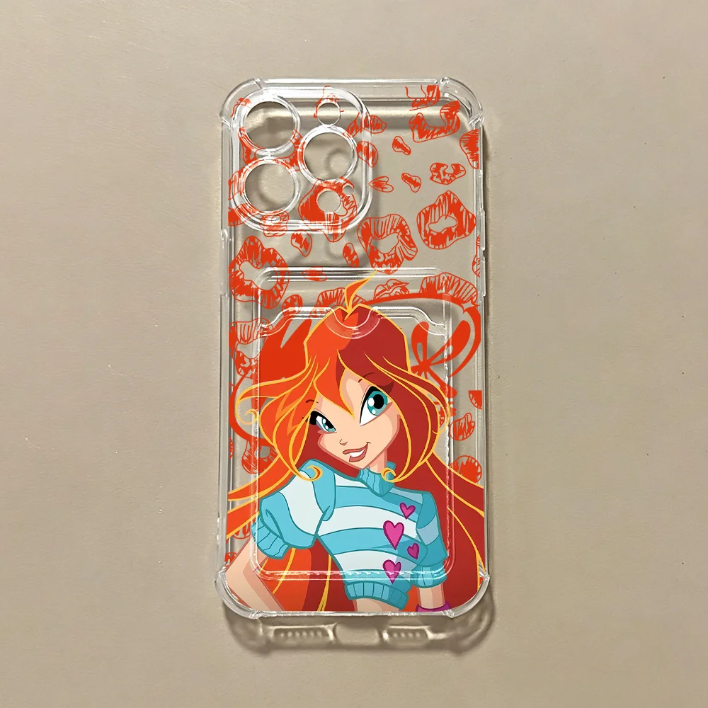 Новый чехол для телефона с картхолдером W-Winx Club для Samsung Galaxy S26 S25 S24 S23 S22 S21 S20 FE Edge Plus Ultra M33 M53 M54 5G (art.: 3920dc06ec69a) - 3920dc06ec69a