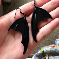 black bat wing earringsneo victorian gothic earrings large vampire wing earringsgift for bat loverdark stylevampire bat