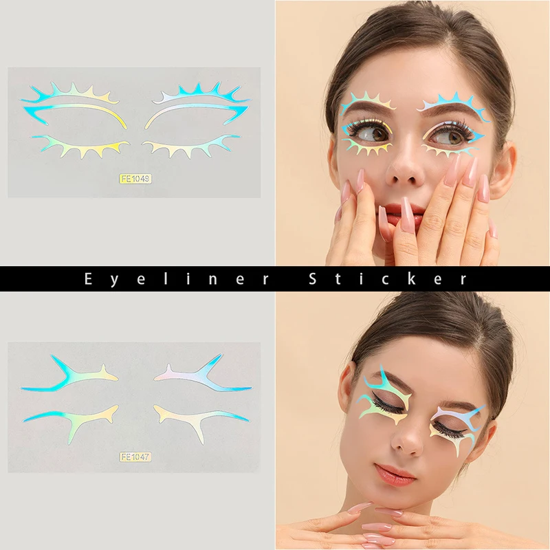 

Beauty Face Eye Stickers Party Decoration Temporary Tattoo Self-Adhesive Laser Eyeliner Stickers