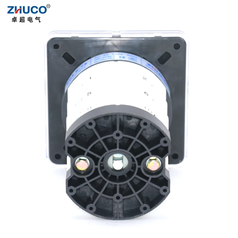 ZHUCO SZL9-75/3 75A Трехпозиционный трехфазный 12 винтов 1-0-2 Монтаж на панели Ganrator ChangeOver