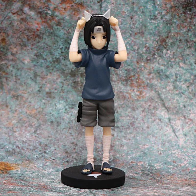 

14cm Naruto Anime Figure Action Figures Akatsuki Member Childhood Uchiha Itachi PVC Model Doll Collection Cartoon Kids Toy Gift