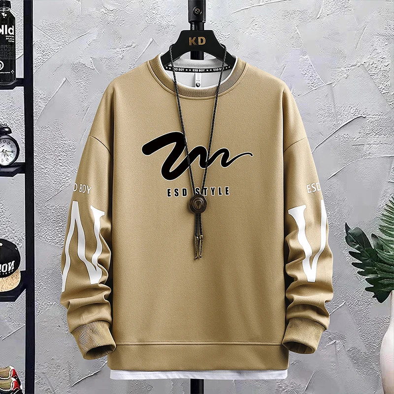 

Spring Autumn Men's Sweatshirts Fashion Hip Hop Streetwear Long Sleeve Tops Hoodies Youth Trend Harajuku Loose Pullover Clothing