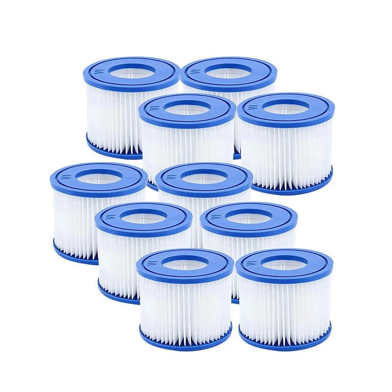 New-10Pcs Pool Filter,For Bestway Spa Filter Pump Cartridge Type VI,Hot Tub Filters For Lay-Z-Spa,For Coleman Saluspa Filter
