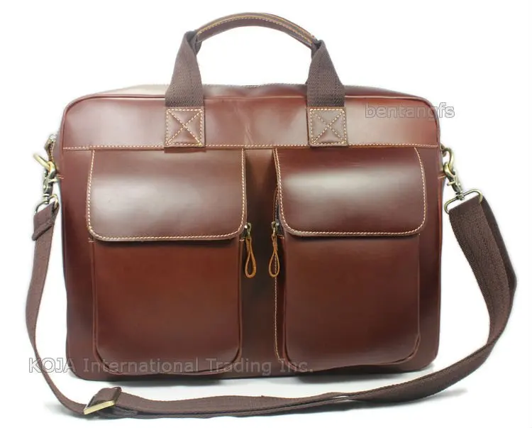 

Luxury Italian Leather briefcase men leather laptop portfolio men briefcase business bag 15"laptop bag male attache