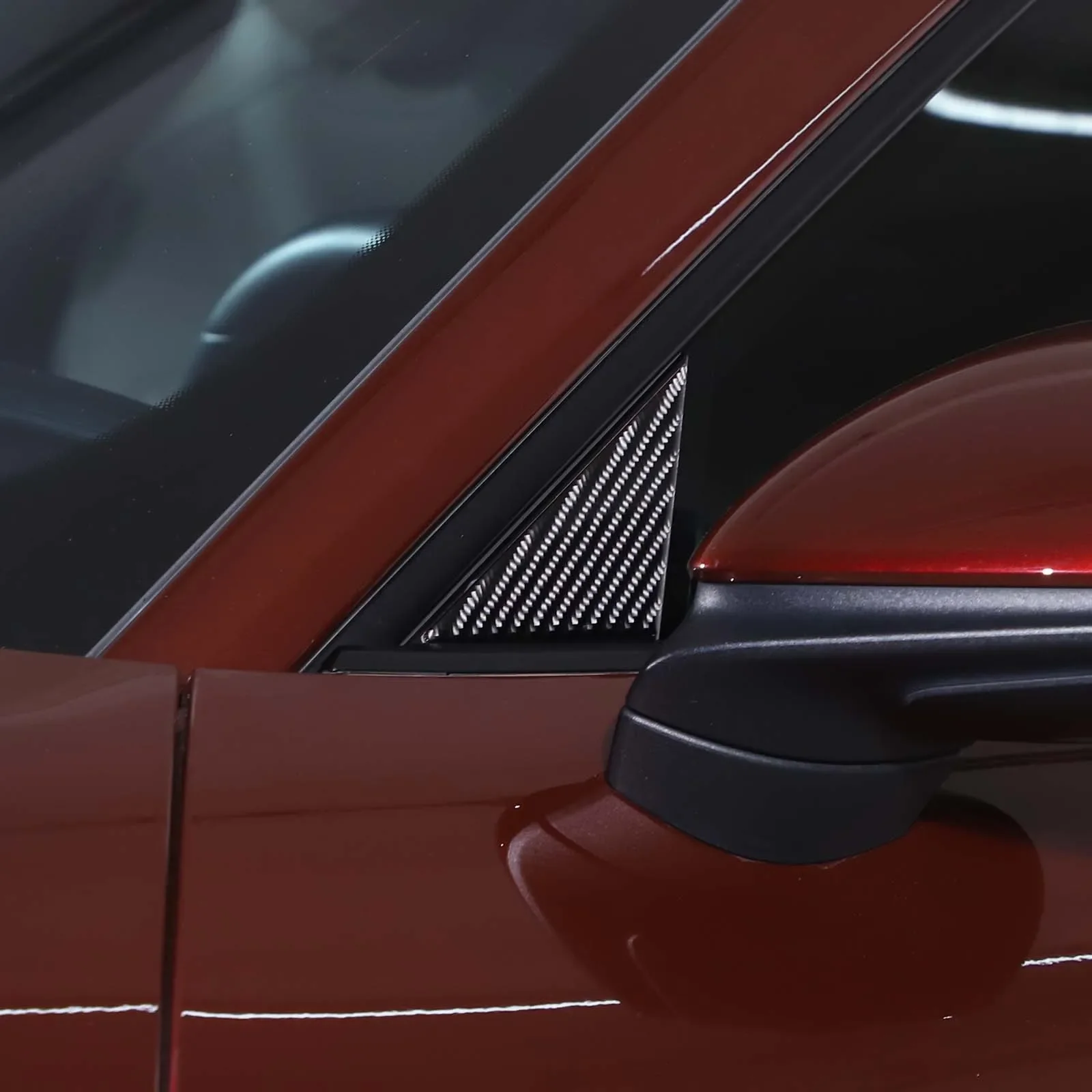 Для Porsche Taycan 2019-2022 мягкое углеродное волокно стойка заднего вида боковой