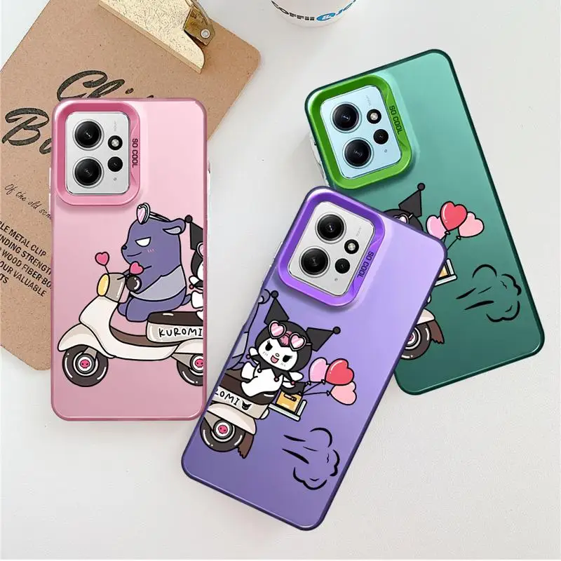 phone case for Xiaomi Redmi Note 13 5G 11 Pro Plus 13C 10S 12 9S Protective Sleeve TPU Cover funda Fashion Trend Kurome Bakus