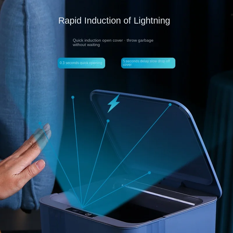 Многофункциональное интеллектуальное мусорное ведро 18 л автоматическое