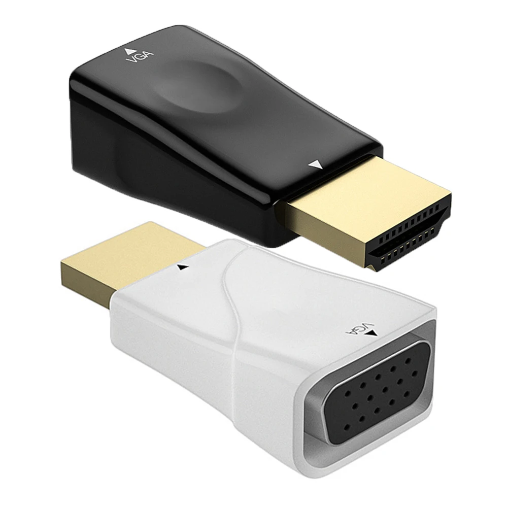 Компьютер HD 1080P HDMI-совместимый к VGA адаптер выход ПК конвертер разъем для ноутбука