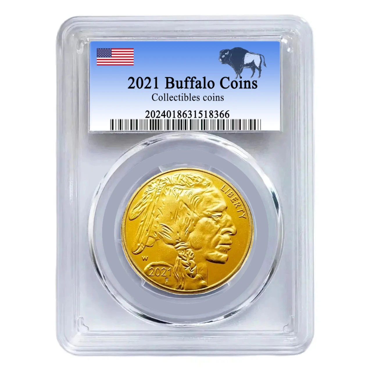 Коллекция 2021 американских и индийских золотых искусственных монет