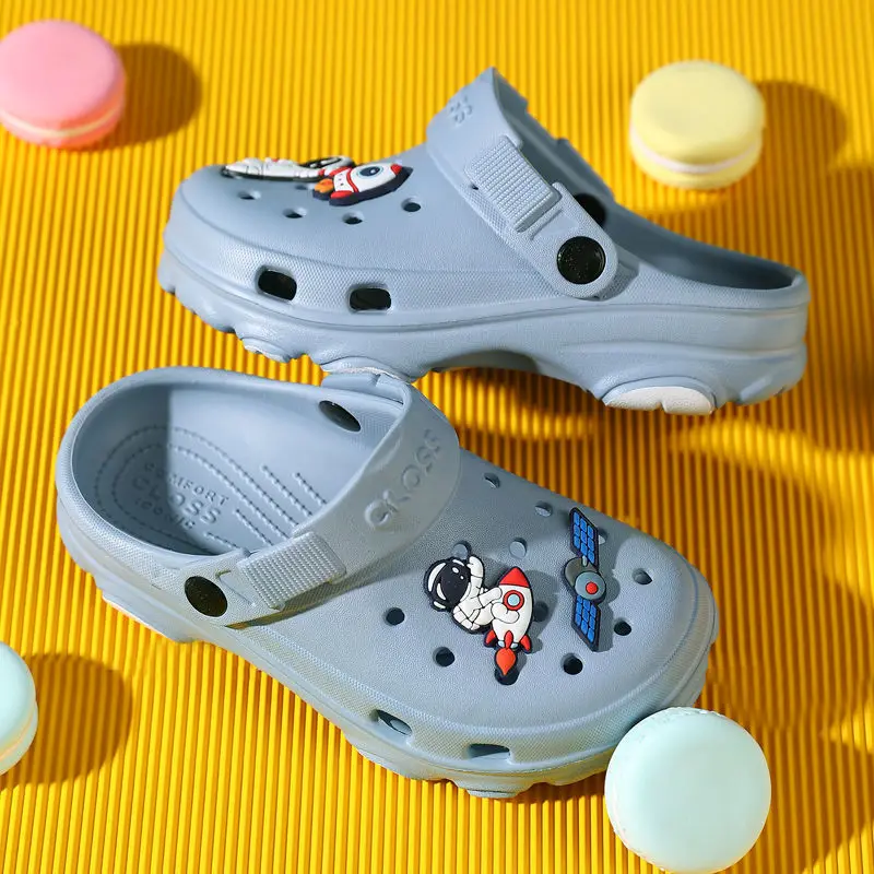 2023 Summer Sandals 3-15 Years Children's Slippers Baby Girls Shoes Non-Slip Clogs Cartoon Cute Infant Girls Sandals Boys Shoes