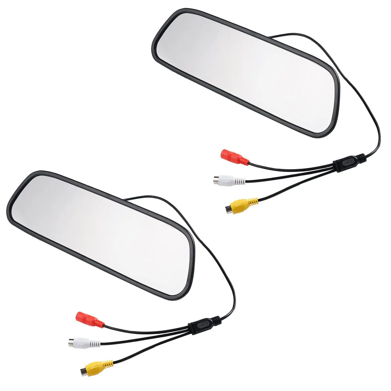 

Зеркало-монитор автомобильное с ЖК-дисплеем 4,3/5 дюймов, 2 канала