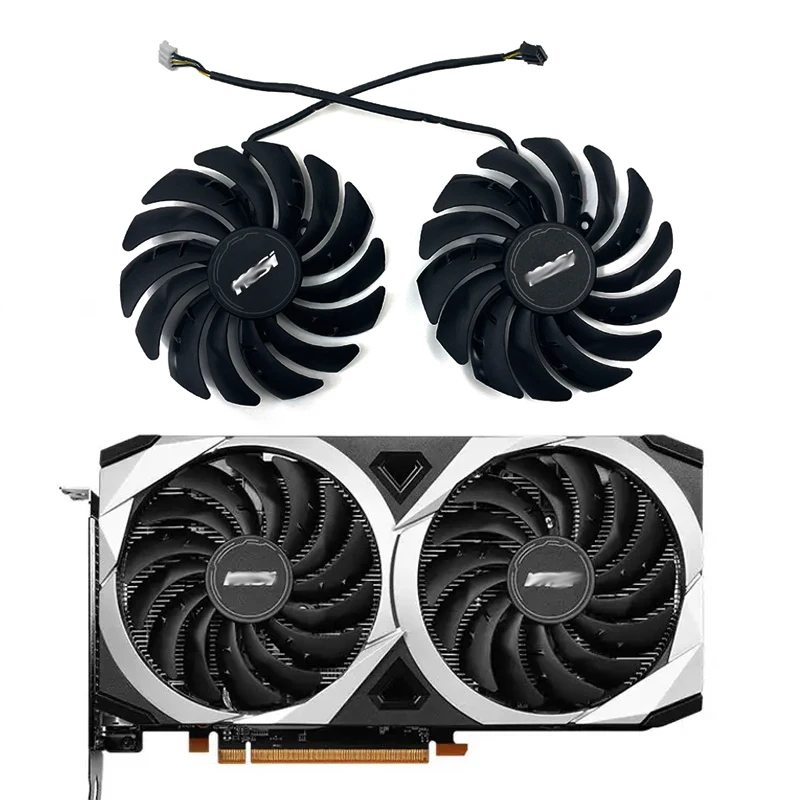 

New original 95MM PLD10010B12HH RX 6600 MECH 2X 8G GPU fan for MSI MECH Radeon RX 6600, 6650 XT, MECH 2X video card cooling fan