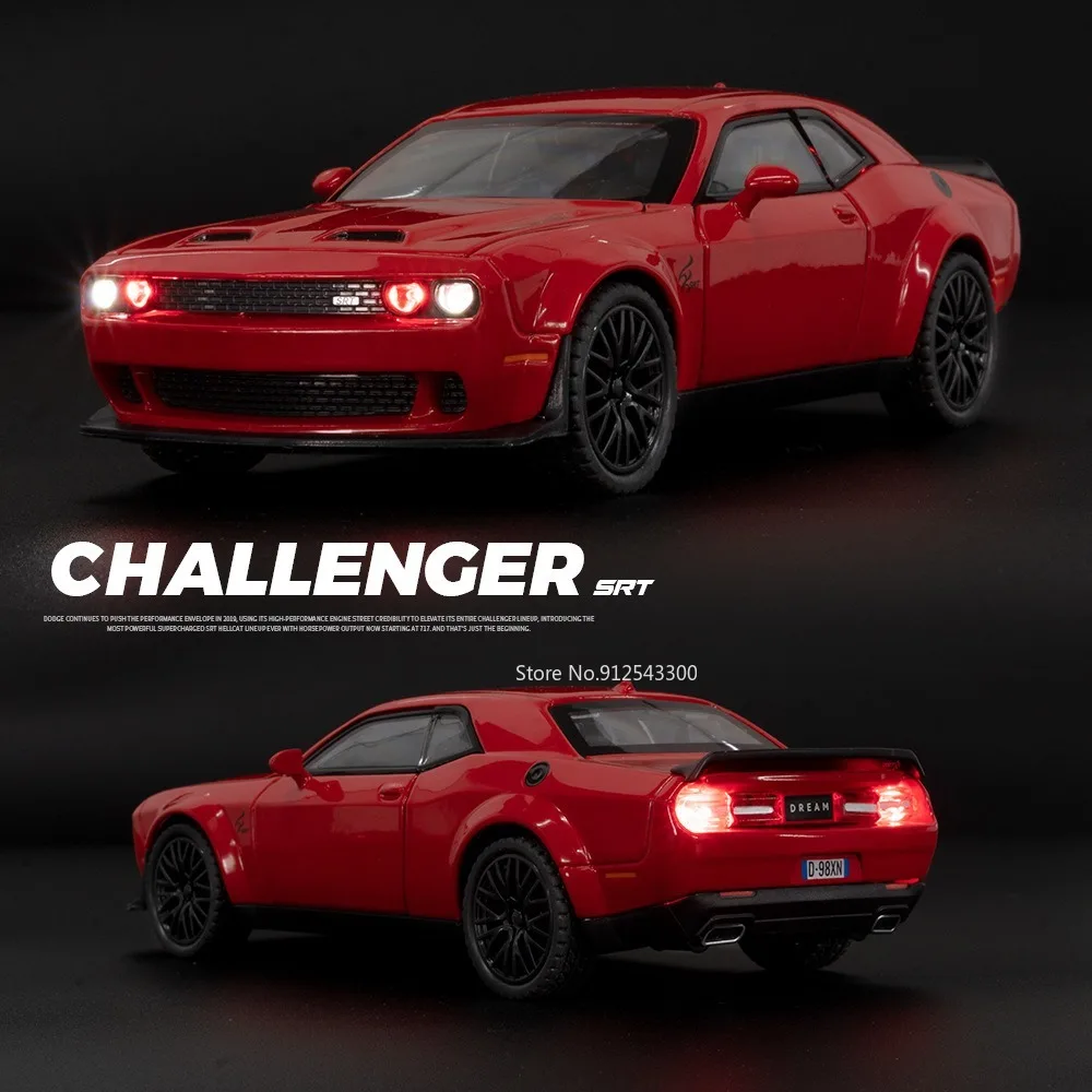 Металлическая модель автомобиля Challenger Hellcat